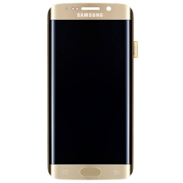 تاچ ال سی دی گوشی موبایل سامسونگ SAMSUNG G925 / S6 EDGE اورجینال با فریم طلایی