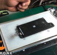 جداسازی گلس شکسته از ال سی دی با گرما