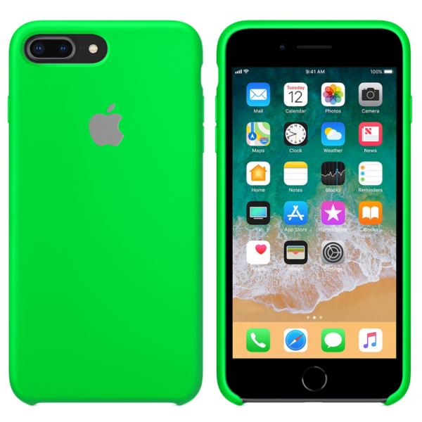 Silicone iphoneplus plus green e