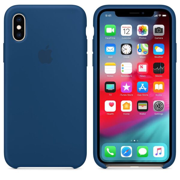 Silicone iphonex blue  e