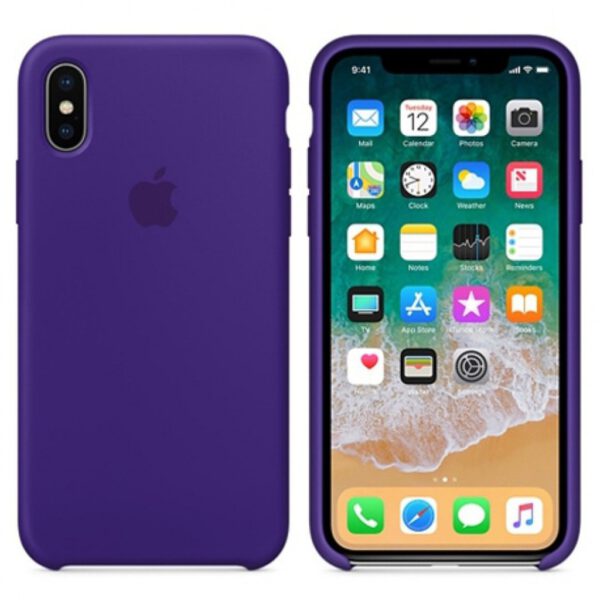 Silicone iphonex purple  e