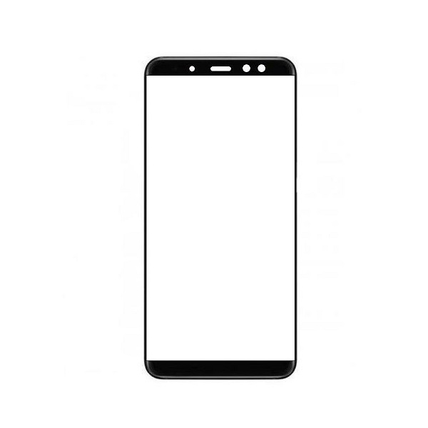 replacement front glass for samsung galaxy a plus  black by maxbhi
