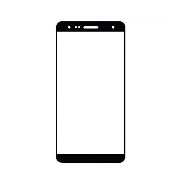 replacement front glass for samsung galaxy j plus black by maxbhi com