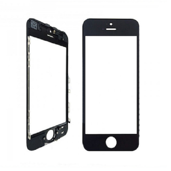 گلس تعميراتي آيفون IPHONE 5C با فريم با OCA اورجينال مشكي گلس تعميراتي آيفون IPHONE 5C با فريم با OCA اورجينال مشكي