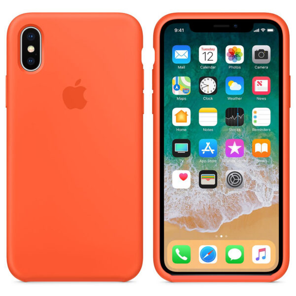 silicone gard iphonex orange   e