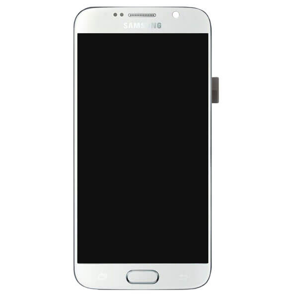 تاچ ال سی دی گوشی موبایل سامسونگ SAMSUNG S6 / G920 اورجینال سفید با فریم